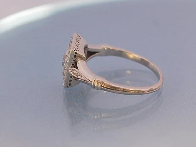 Bague art déco  or et diamants - Image 4