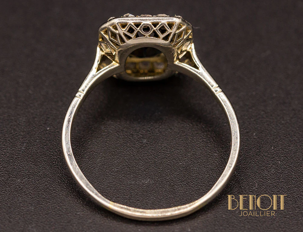 Bague Art Déco Saphir - Image 5