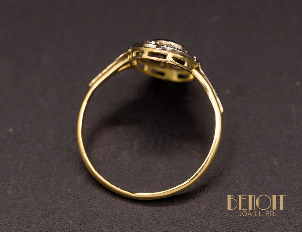 Bague Art Déco Saphir - Image 4