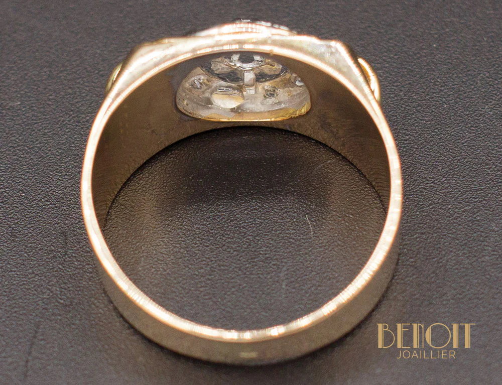 Bague Art Déco Style Tank - Image 4