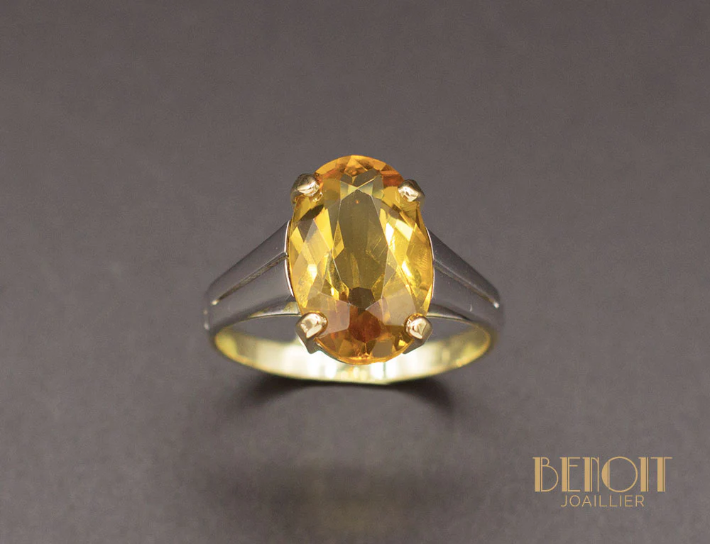 Bague Art Déco Topaze - Image 2