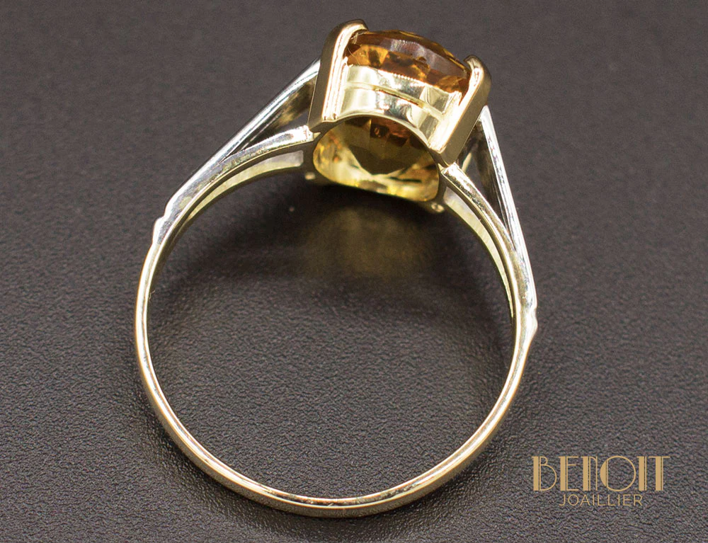 Bague Art Déco Topaze - Image 4