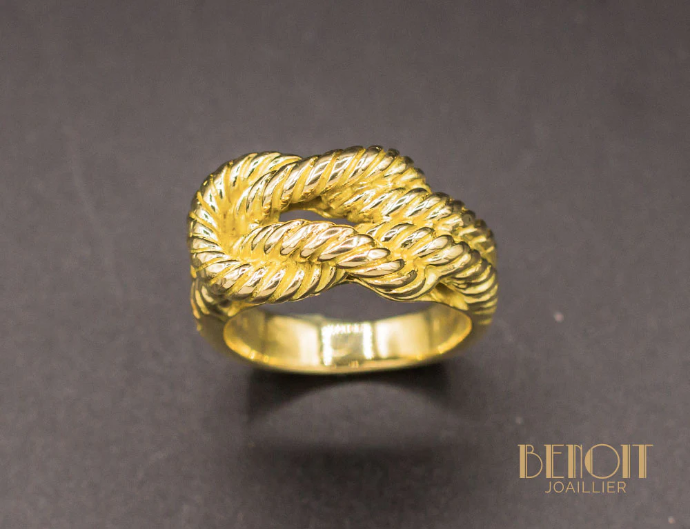Bague "Audierne" Hermes Or Jaune - Image 2