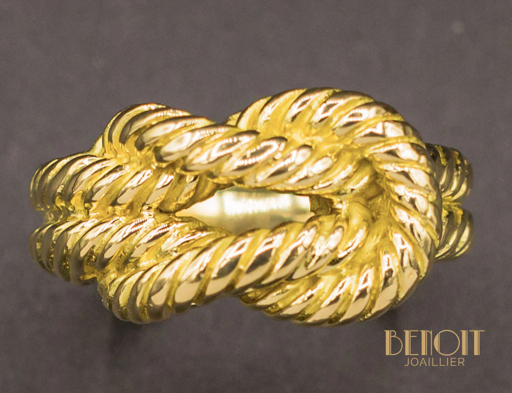 Bague "Audierne" Hermes Or Jaune - Image 3
