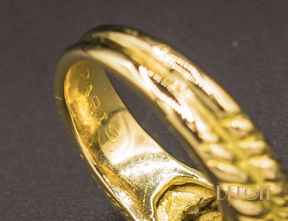 Bague "Audierne" Hermes Or Jaune - Image 6