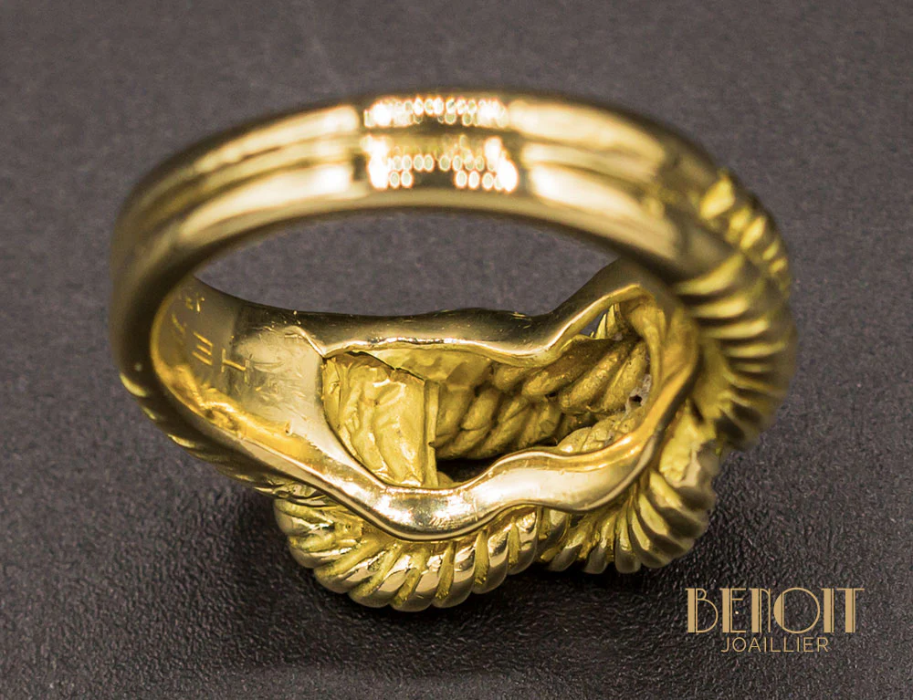 Bague "Audierne" Hermes Or Jaune - Image 8