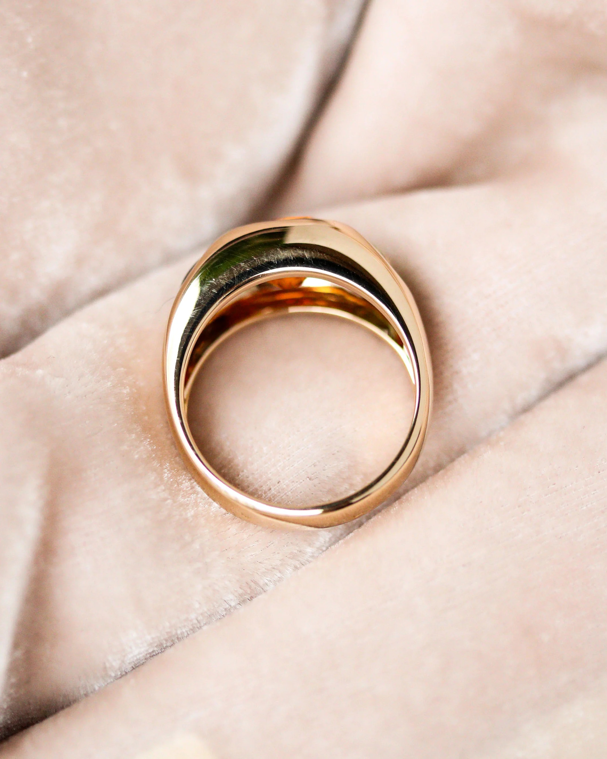 Bague Collection Baroque signée "Chanel" Or Jaune - Image 5