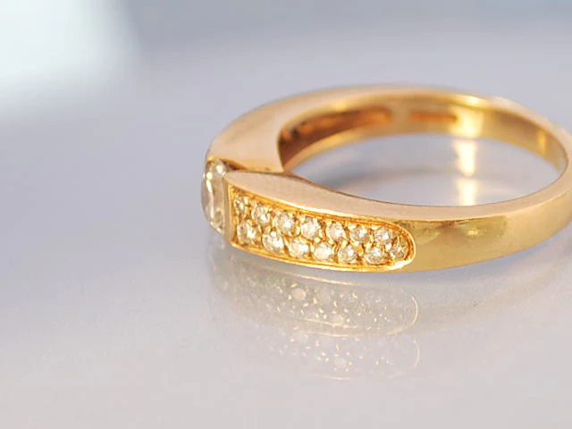 Bague boucheron diamant et or jaune - Image 2