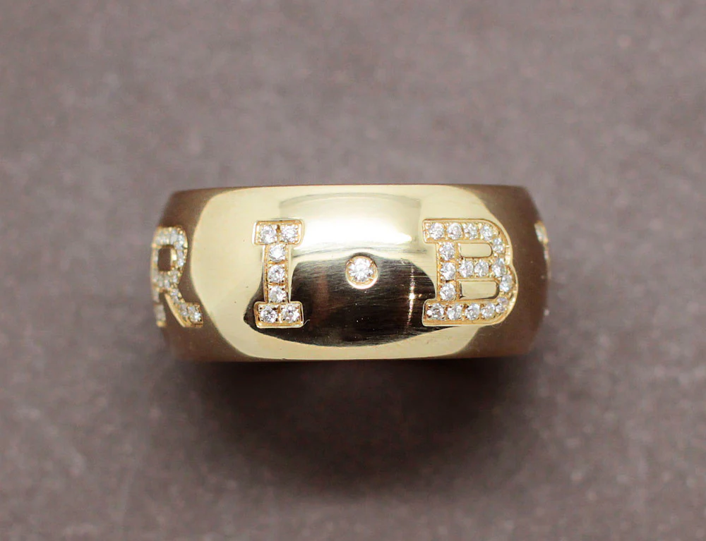 Bague BVLGARI "Monologo" Or Jaune Diamants - Image 3