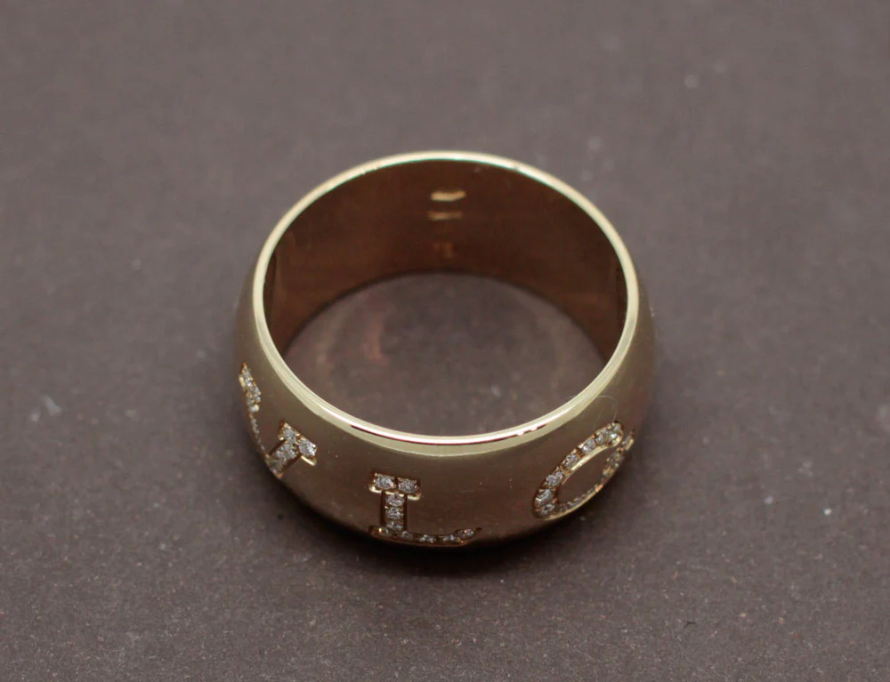 Bague BVLGARI "Monologo" Or Jaune Diamants - Image 4