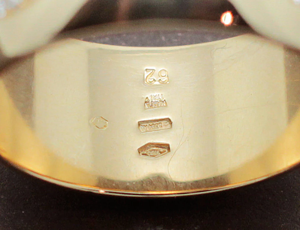 Bague BVLGARI "Monologo" Or Jaune Diamants - Image 5