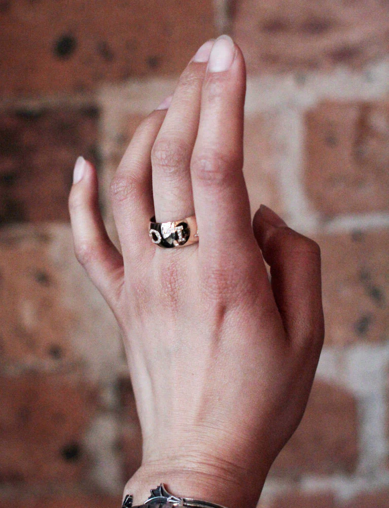 Bague BVLGARI "Monologo" Or Jaune Diamants - Image 6