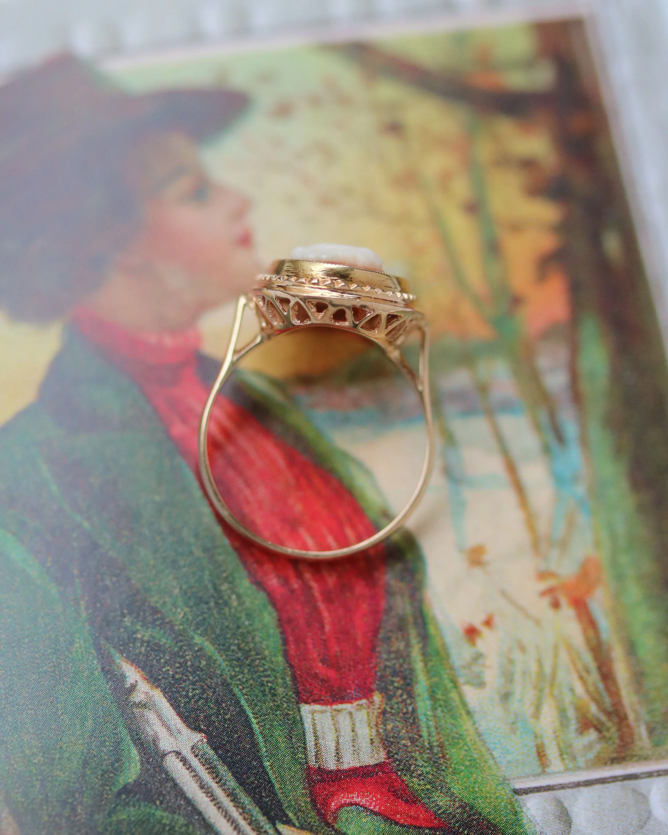 Bague Camée Cornaline - Image 3