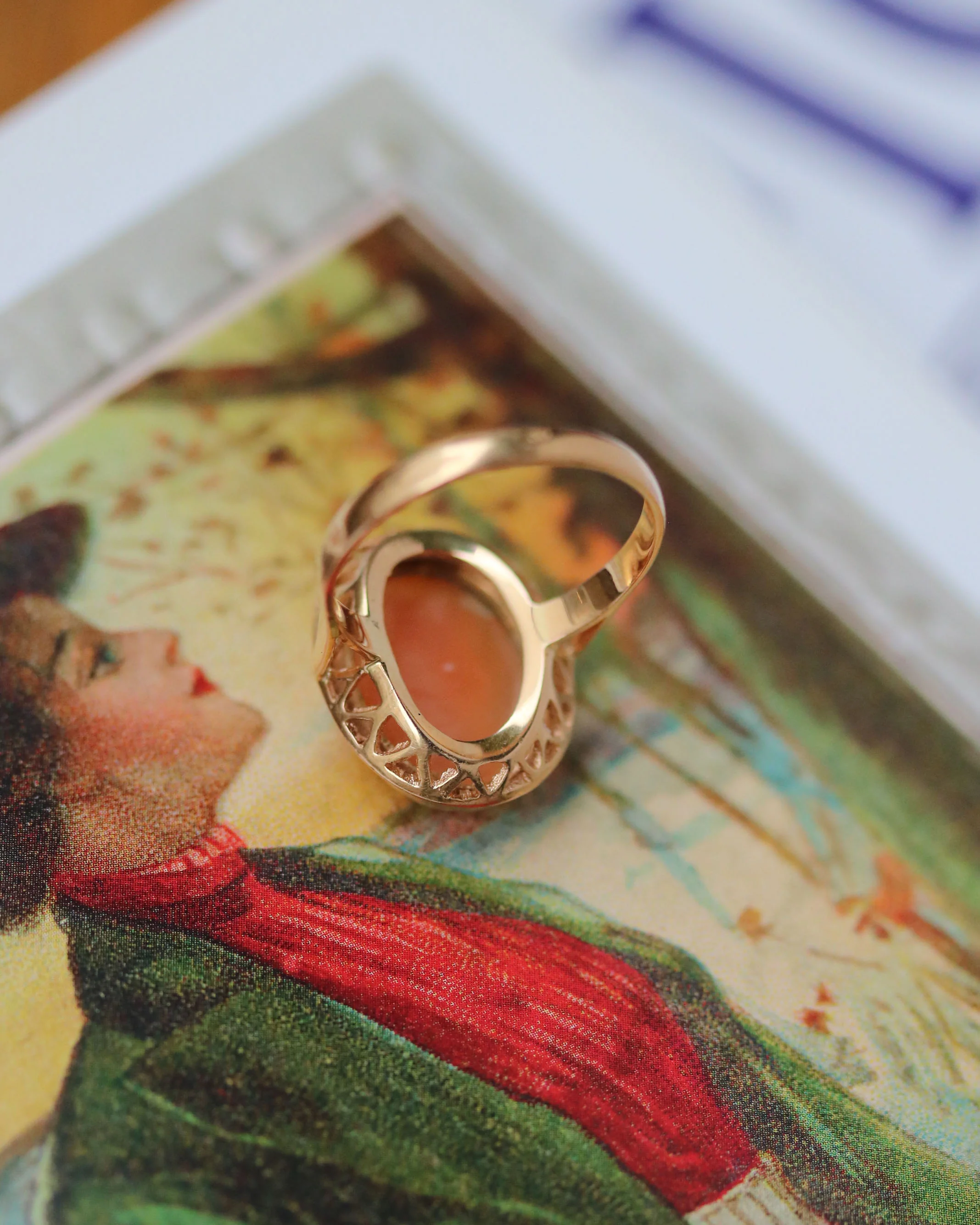 Bague Camée Cornaline - Image 4