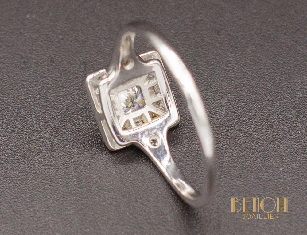 Bague Carrée Diamants - Image 5