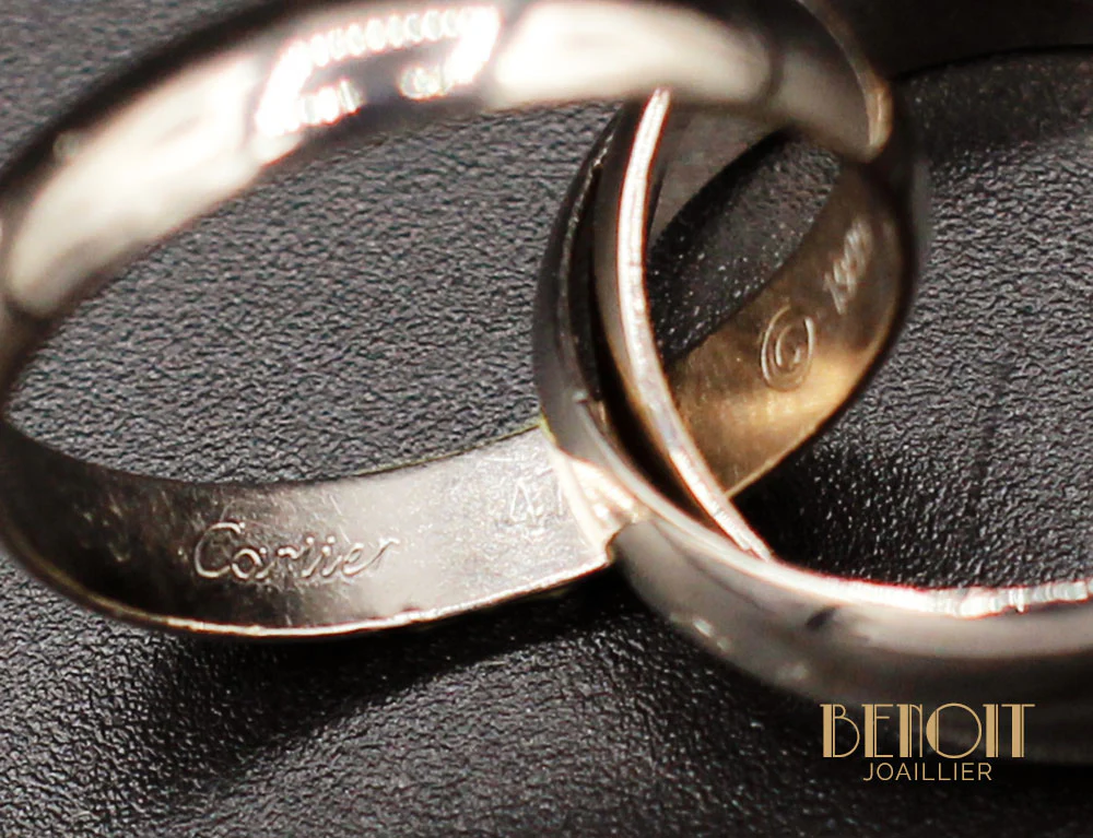 Bague Cartier "Trinity" GM  Or Blanc - Image 3
