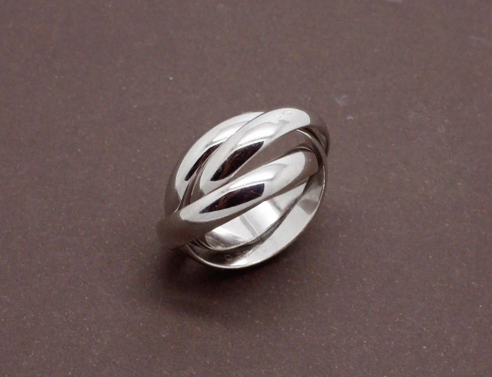 Bague Cartier Trinity Or Blanc