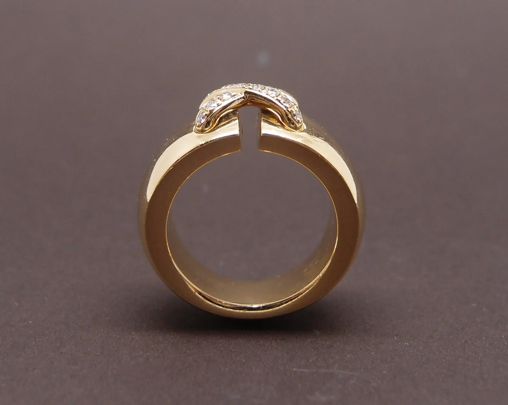 Bague Chaumet Liens Croisés Or jaune et Diamants - Image 3