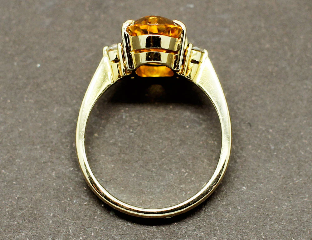 Bague Citrine Diamants - Image 4