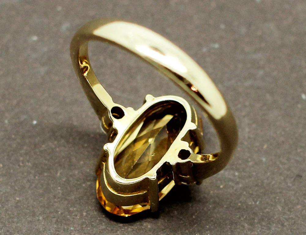 Bague Citrine Diamants - Image 5
