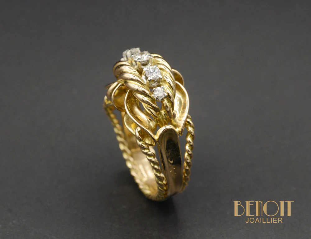 Bague Cocktail 1950 - Image 3