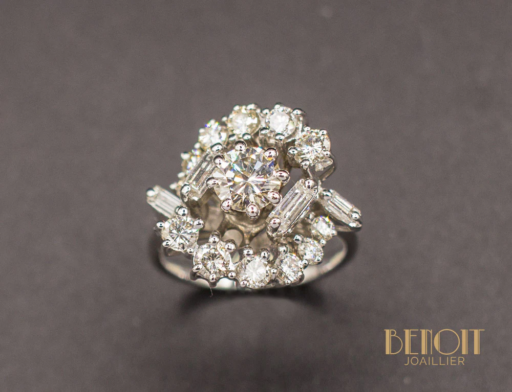 Bague Cocktail Diamants - Image 2