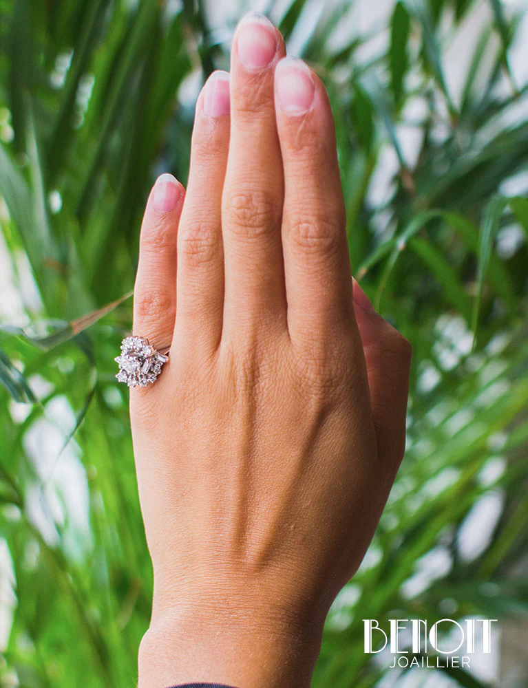 Bague Cocktail Diamants - Image 8