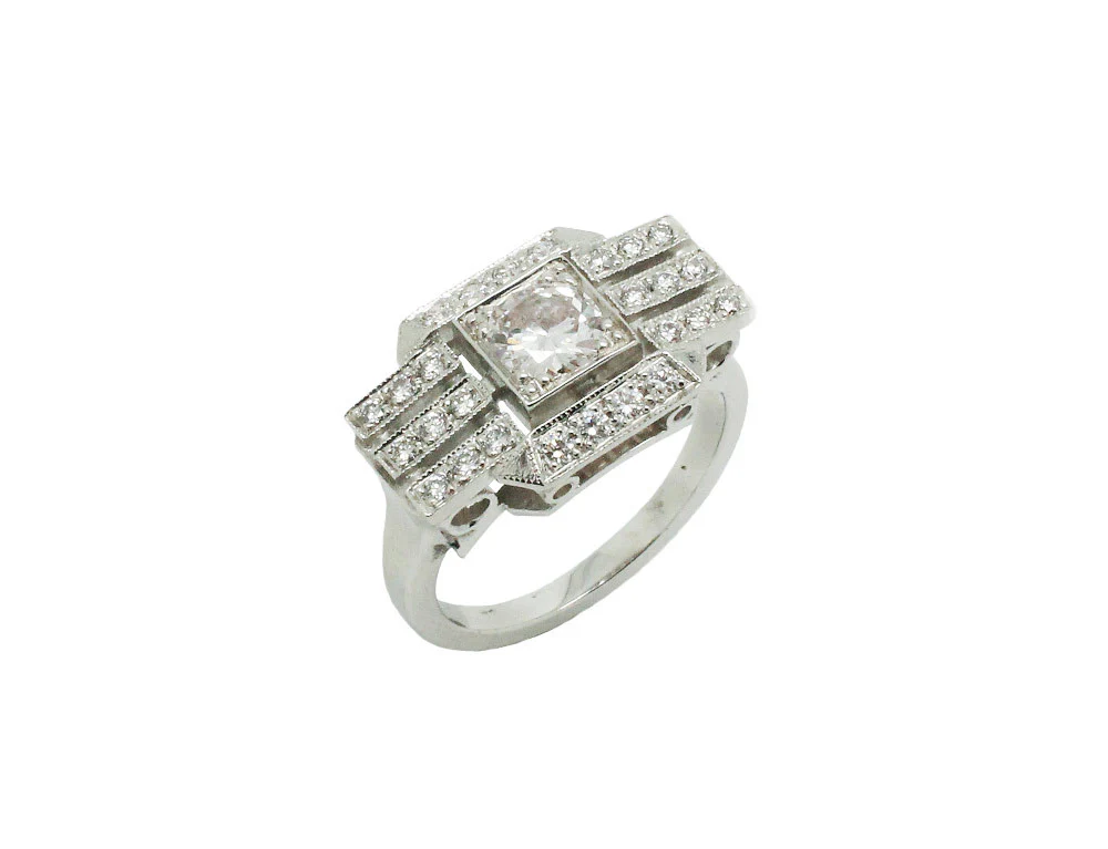 Bague Création Benoit Joaillier Art Déco