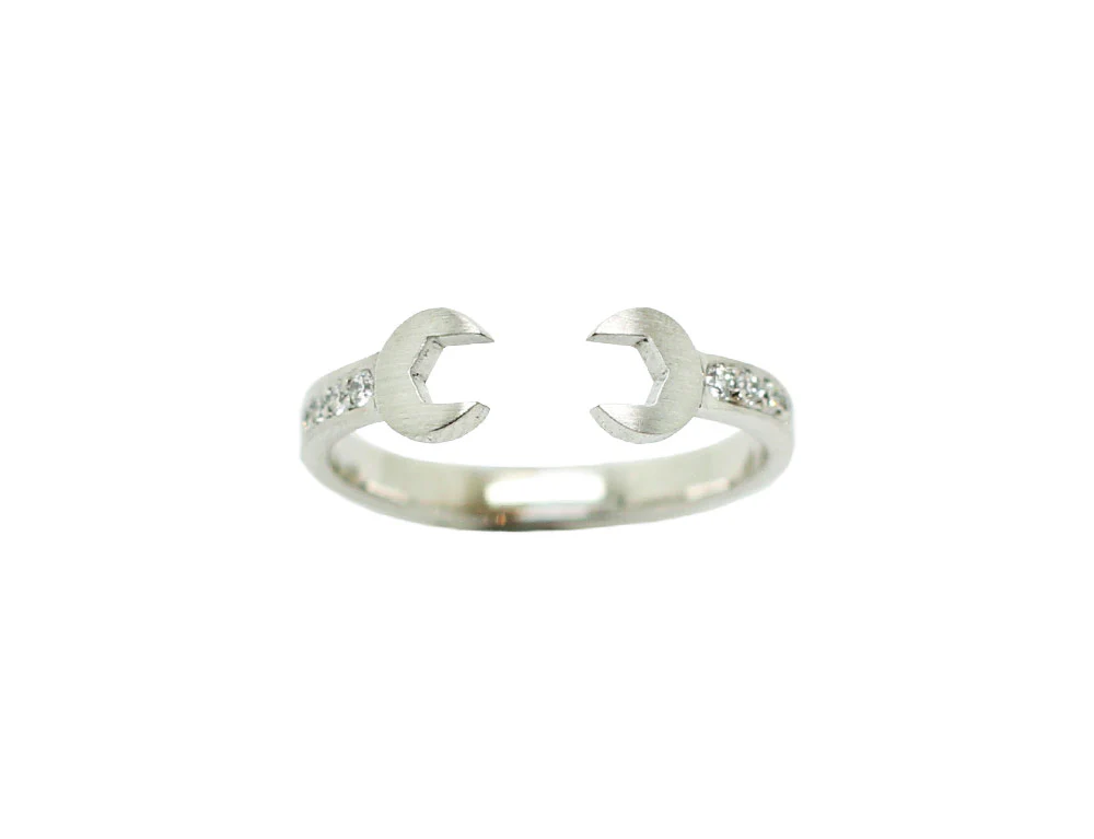 Bague Création Benoit Joaillier "Clé Anglaise" Diamants - Image 2