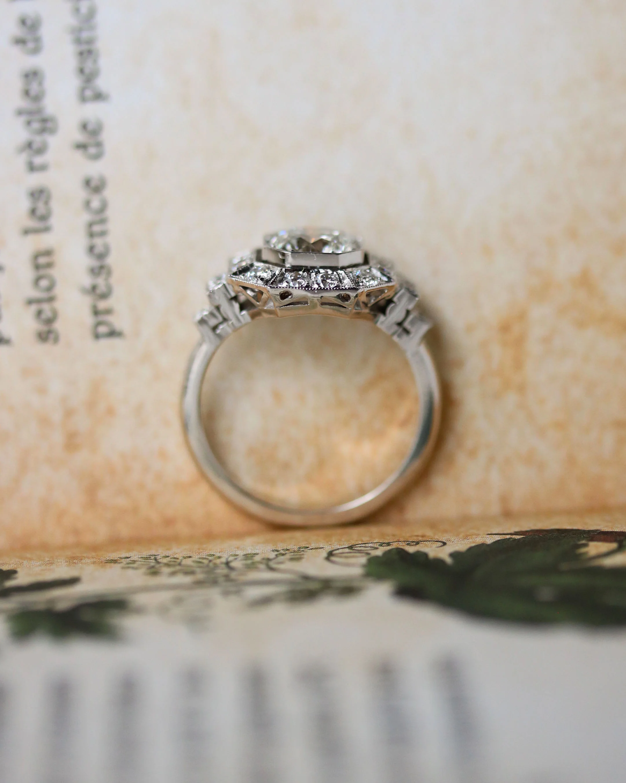 Bague Création Benoit Joaillier "Carré Pans Coupés" Diamant 1.14 ct taille brillant - Image 3