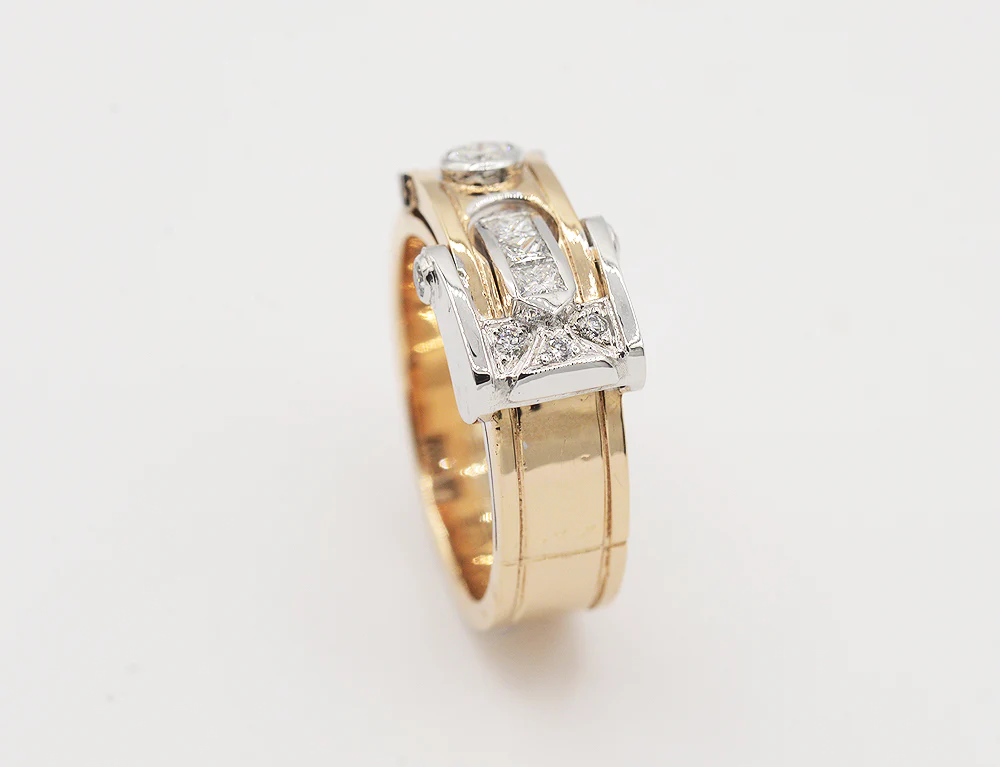 Bague Création Benoît Joaillier "Ceinture" Diamants - Image 3