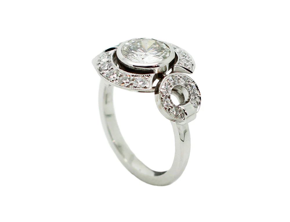 Bague Création Benoit Joaillier "Cercles" Diamant H-VS1 1,20ct - Image 3