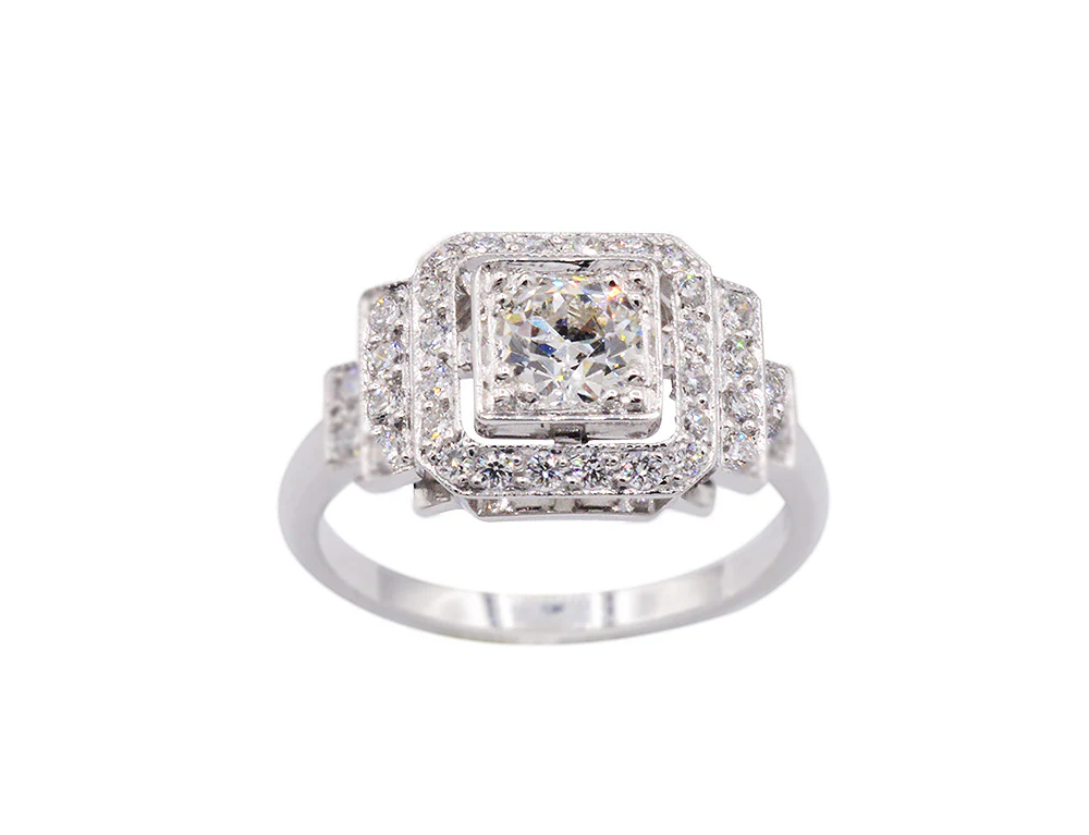 Bague Création Benoît Joaillier "Classique Petite Pierre" Diamant 0,38 carat G-SI - Image 2