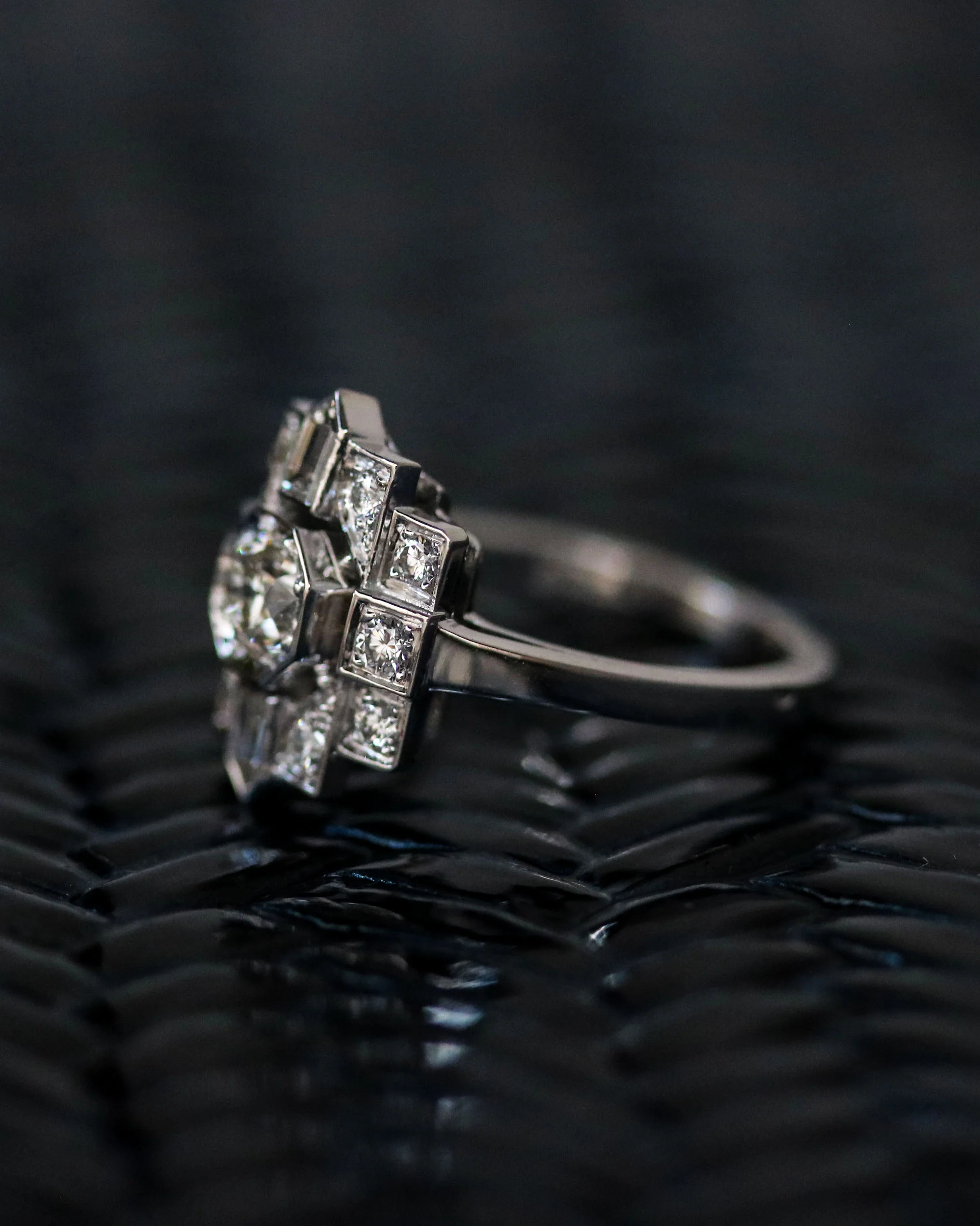 Bague Création Benoit Joaillier "Diamants Bullet" - Image 4