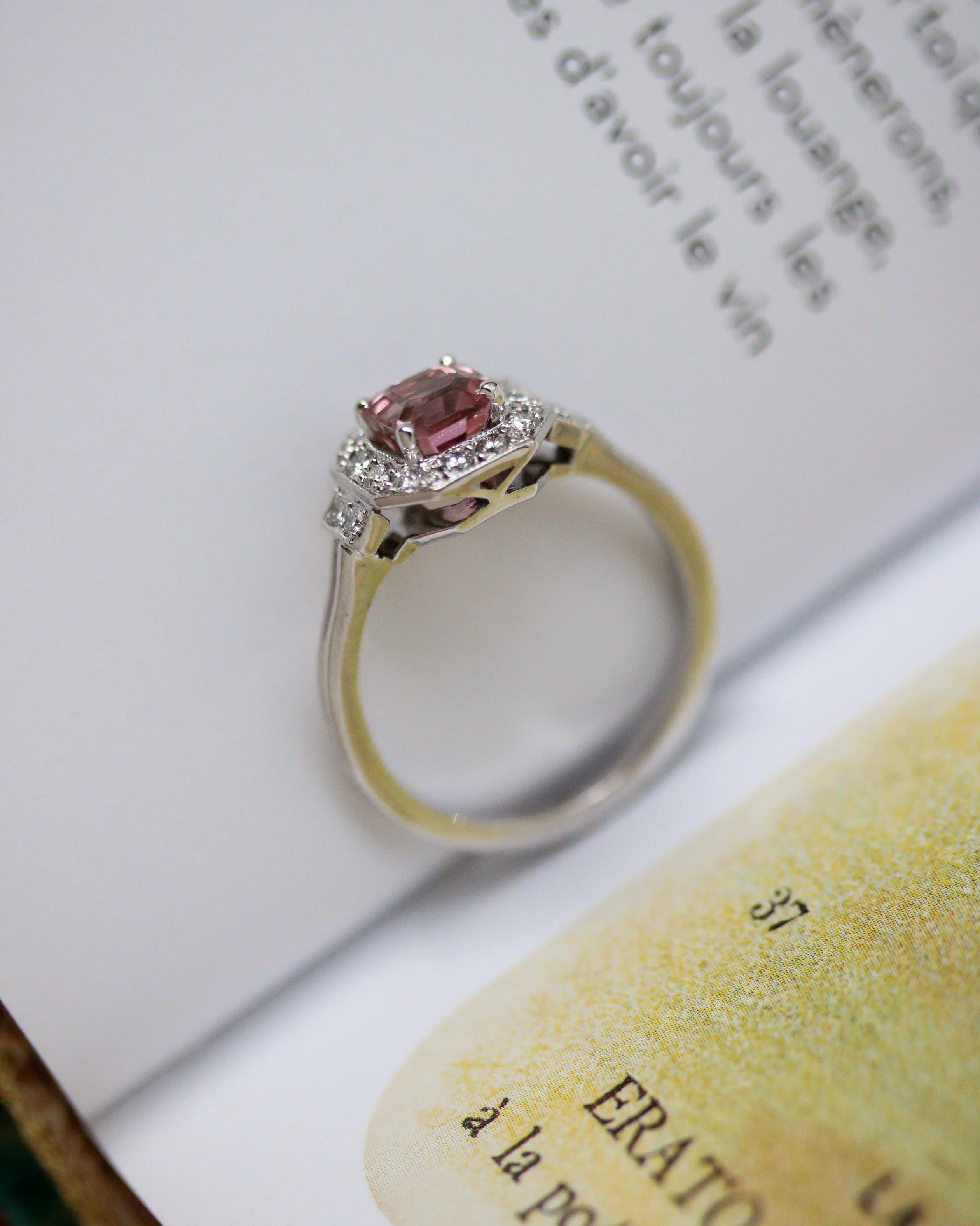 Bague Création Benoit Joaillier " Octogonale Tourmaline " Or Blanc - Image 4