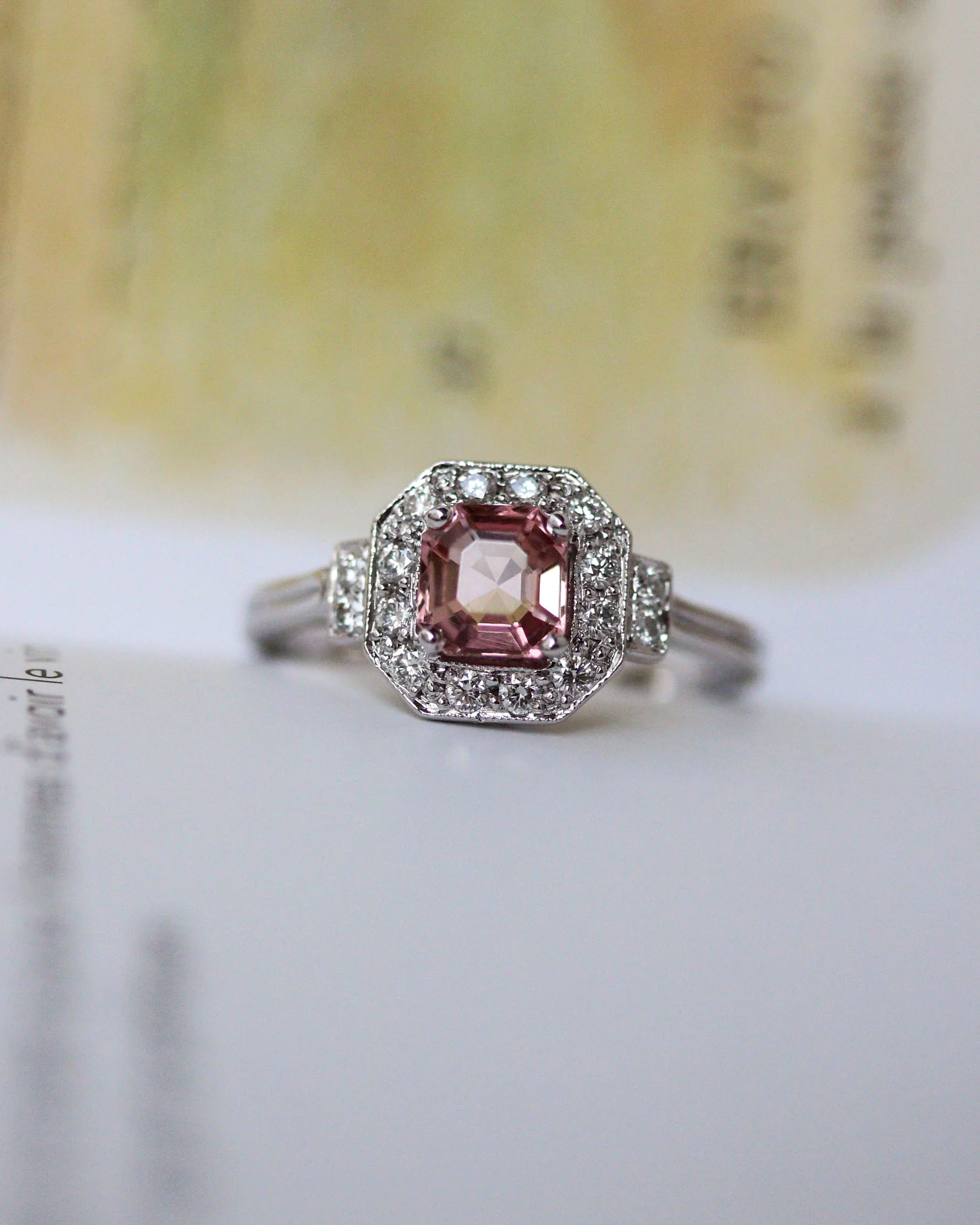 Bague Création Benoit Joaillier " Octogonale Tourmaline " Or Blanc - Image 6