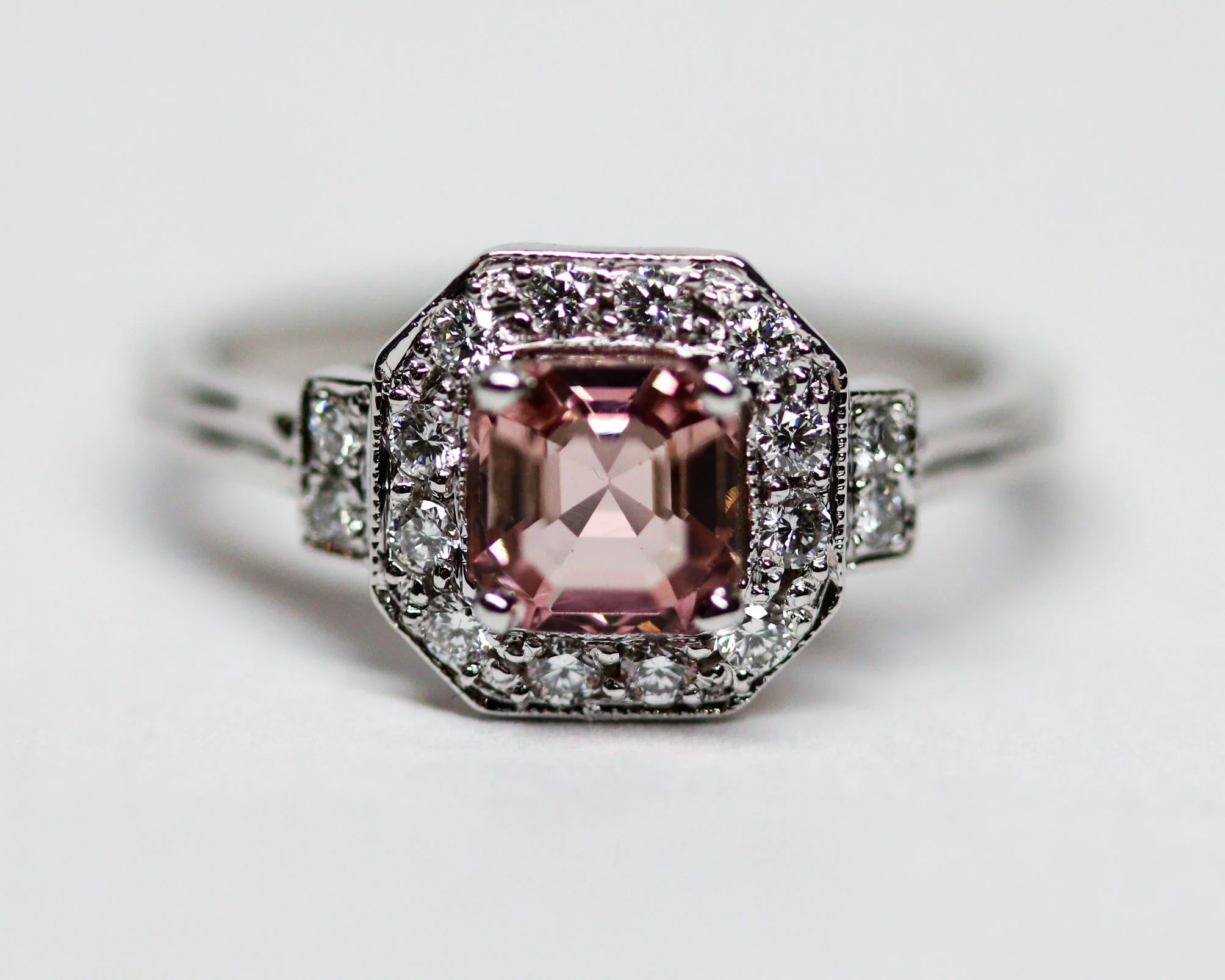 Bague Création Benoit Joaillier " Octogonale Tourmaline " Or Blanc - Image 8