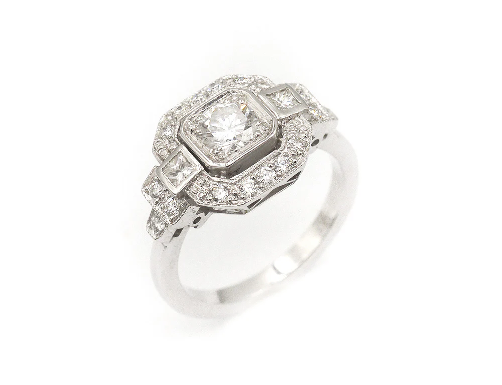 Bague Création Benoit Joaillier "Princesse Escaliers de Diamants" Diamant 0,33ct E-VVS2