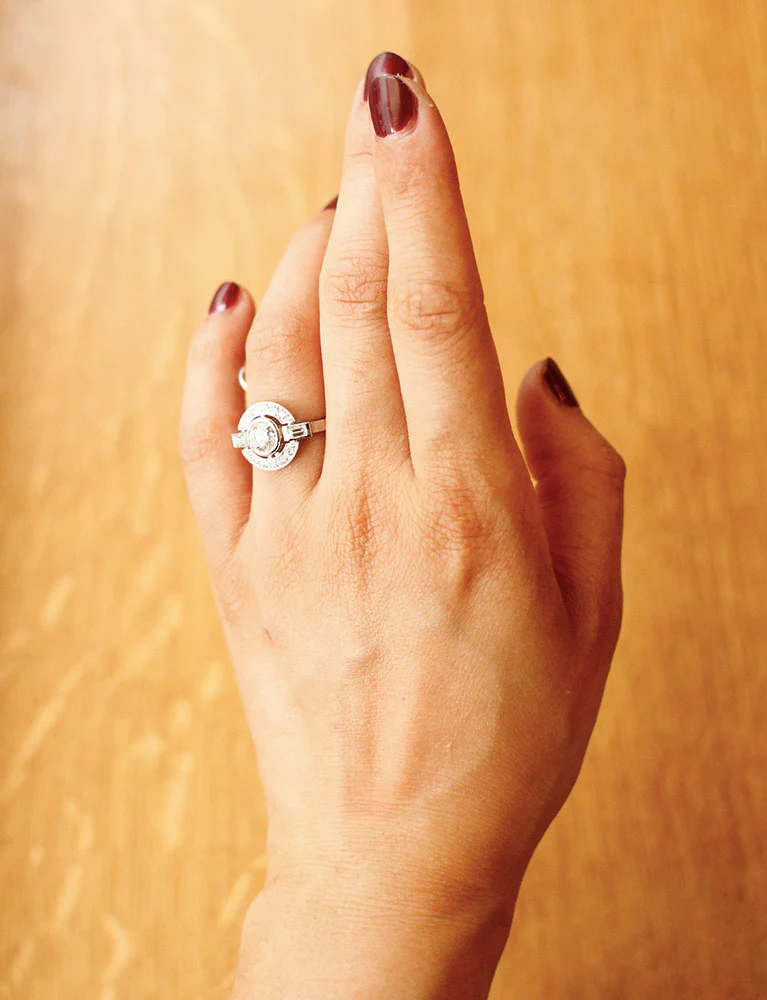 Bague Création Benoit Joaillier "Ronde Baguettes" Diamant G-VVS1 0,93ct - Image 4