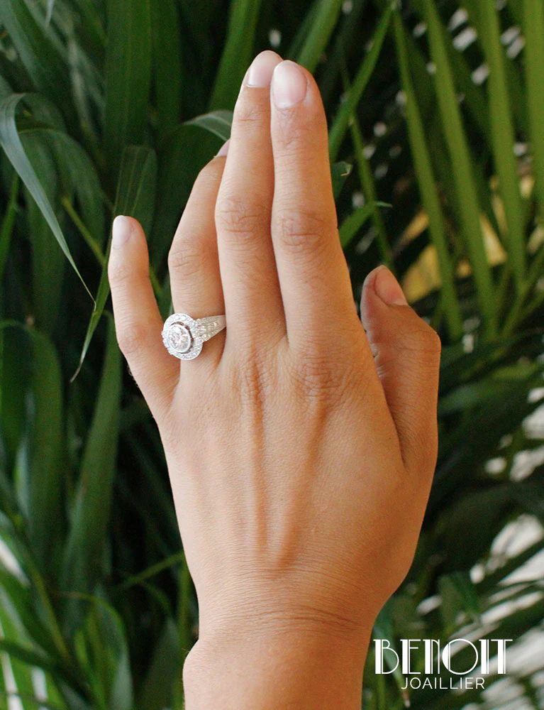 Bague Création Benoit Joaillier "Ronde Bandeaux de Diamants" Diamant 1,31ct G-VVS1 - Image 4