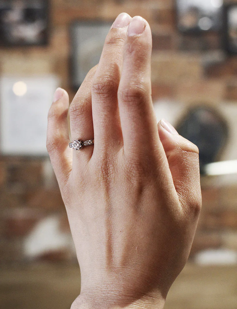 Bague Création Benoit Joaillier "Solitaire À l'Ancienne" - Image 3