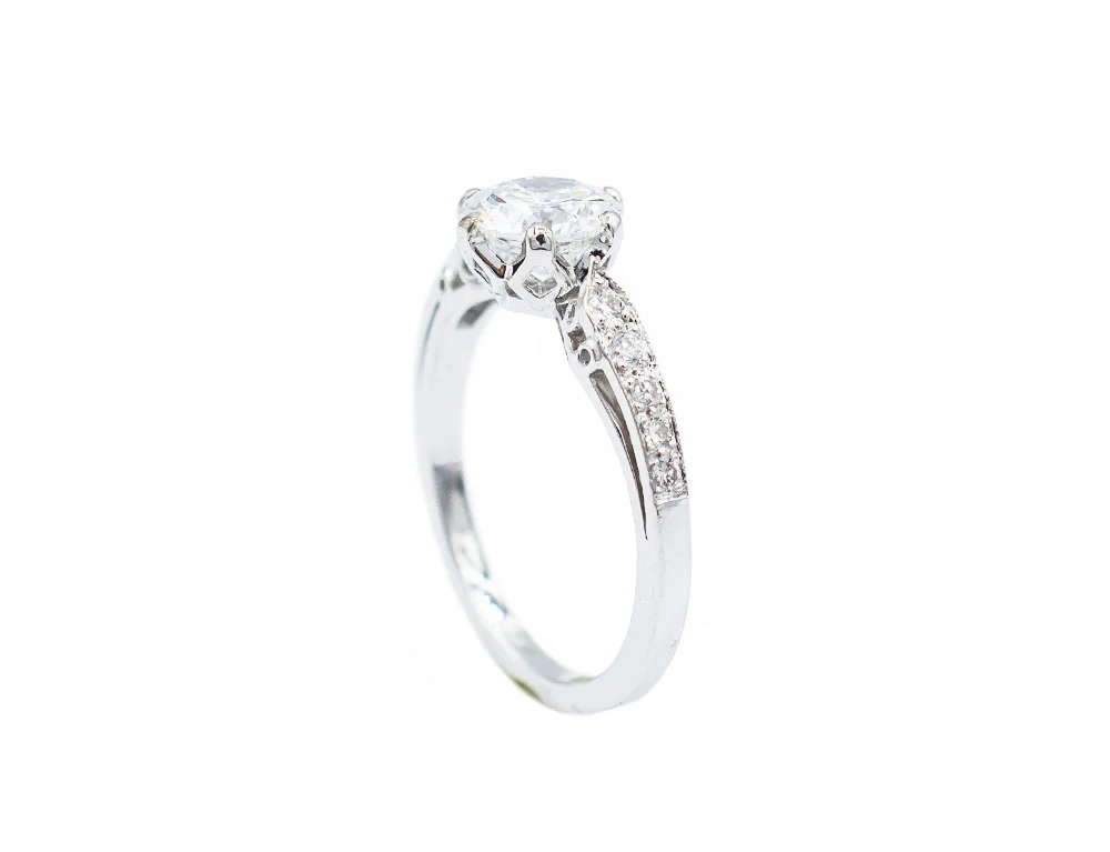 Bague Création Benoit Joaillier "Solitaire à l'Ancienne" Diamant 1.17ct D-LC - Image 3