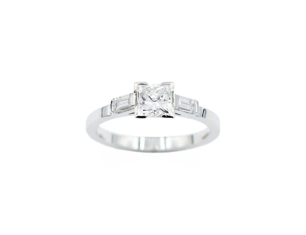 Bague Création Benoit Joaillier "Solitaire Princesse" - Image 2