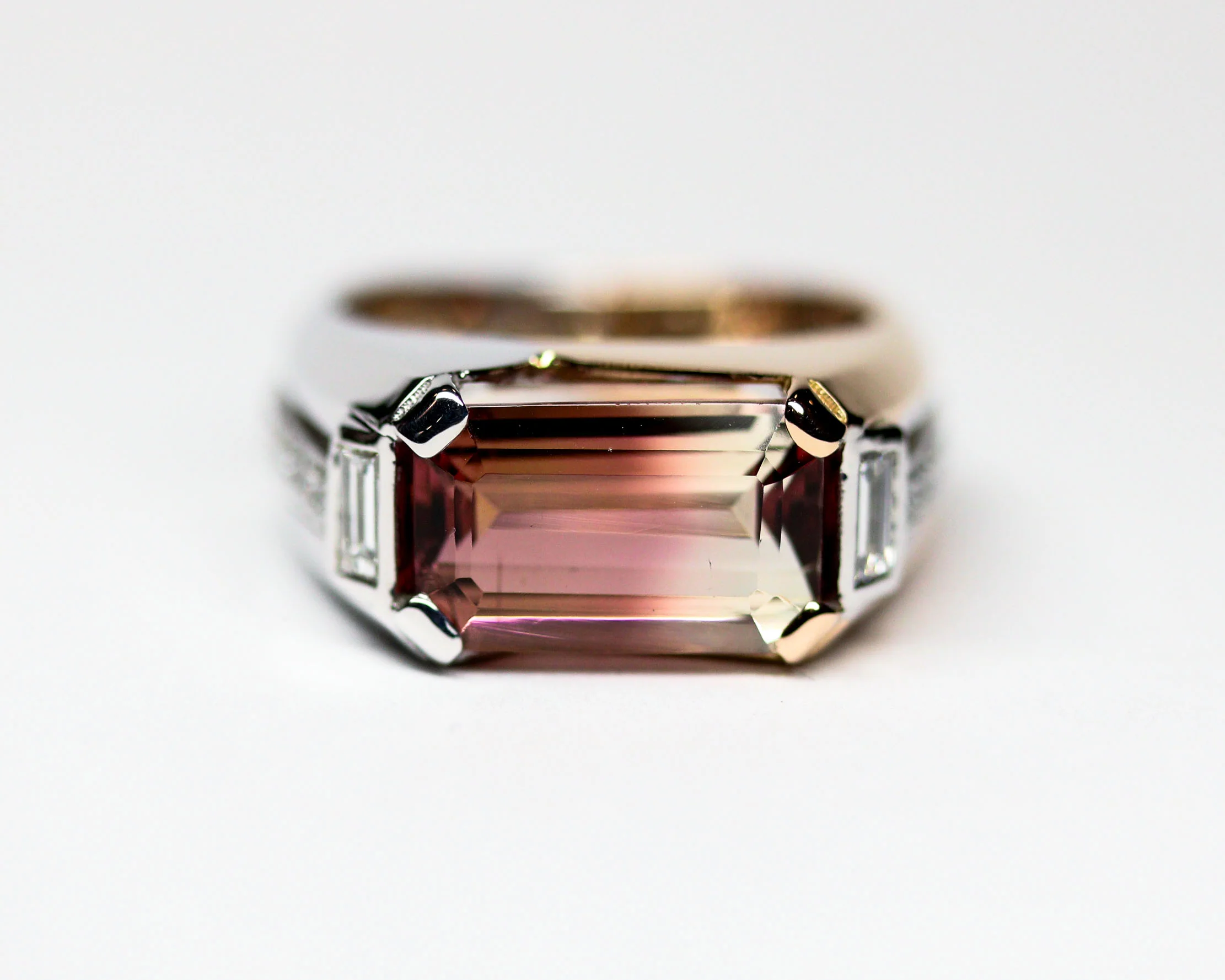 Bague Création Benoit Joaillier "Style Tank" Tourmaline 4,36 cts - Image 10