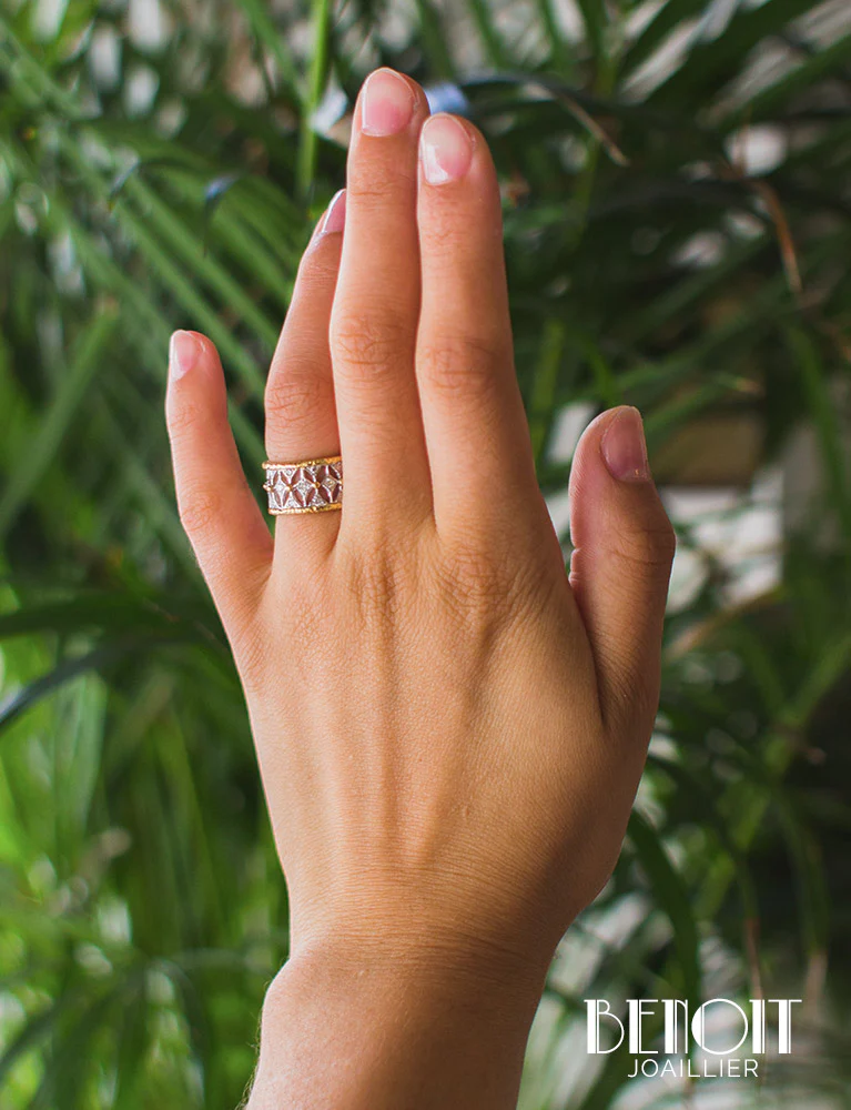 Bague Dentelle Diamants - Image 5