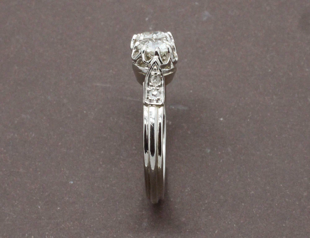 Bague Deux Diamants Platine - Image 3