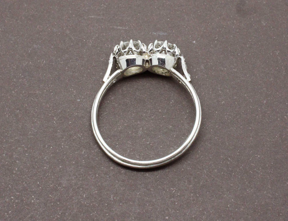 Bague Deux Diamants Platine - Image 4
