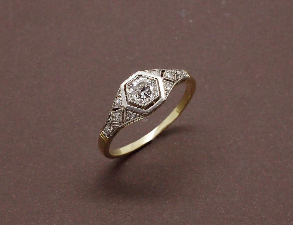 Bague Diamant Art Déco