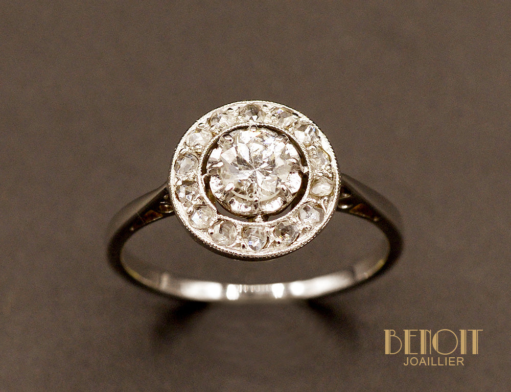 Bague Diamant Entourage Diamants - Image 2