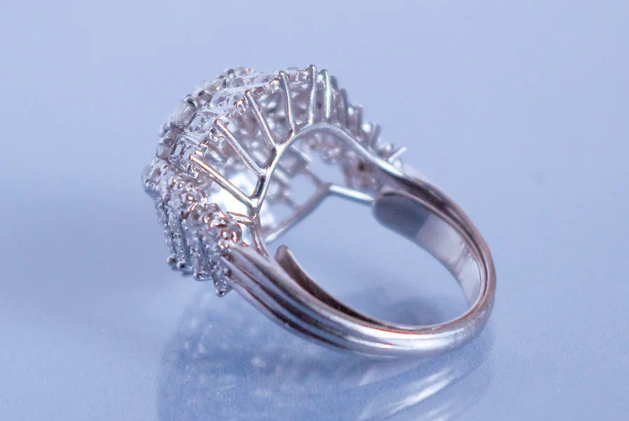 Bague Diamant et platine - Image 3